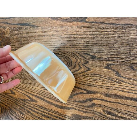 Fire King, Peach Lustre, Casserole, Vintage, MCM, 11, 1 1/2 Quart, Round, Doub - Picture 3 of 7